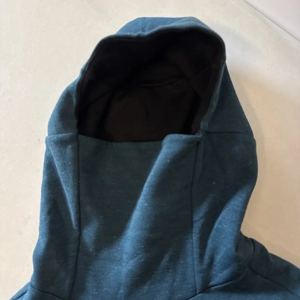 Nike Tech Fleece Hoodie Unisex‎ Size XL Teal Cowl EUC